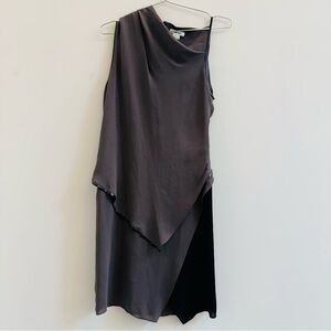 Helmut Lang Asymmetrical Gray Dress